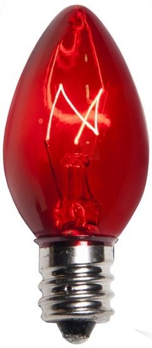 Red incandescent - c7,