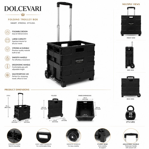 Folding boot cart shopping - cart,