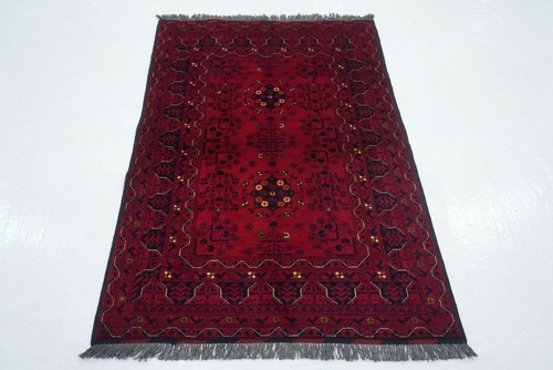 3x5 red afghan hand - ft,