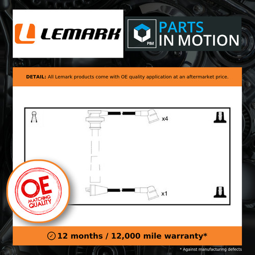 Leads ignition cables set - ht,