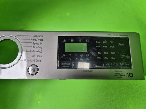 Washer dryer control panel - washer,