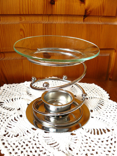 Vintage metal glass spiral - vintage, +
