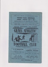 BRIGGS SPORTS v TILBURY 1951 ESSEX SENIOR CUP S/FINAL @ GRAYS ATHLETIC GOOD COND