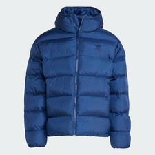 adidas Mens Puffa Jacket Originals Bubble Coat - Navy, RRP £170, Fast Ship. g3