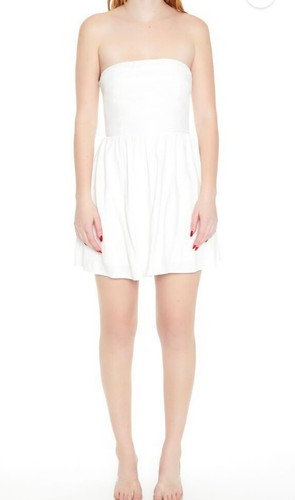 New white strapless line - white,