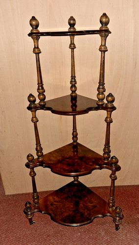 Victorian whatnot stand burr - stand,