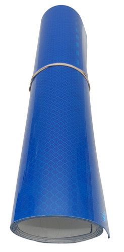 Blue diamond reflector sign - blue,