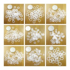 FROSTED FLAT  PLASTIC WASHERS