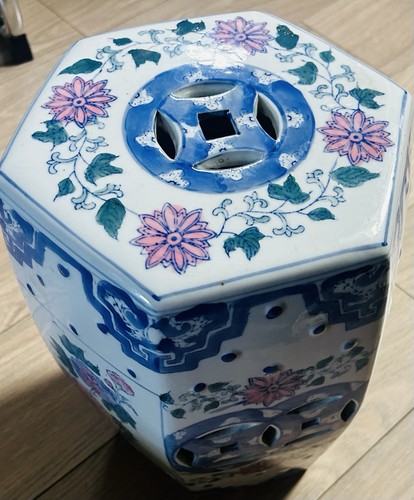 Vintage hexagonal chinoiserie - hexagonal,