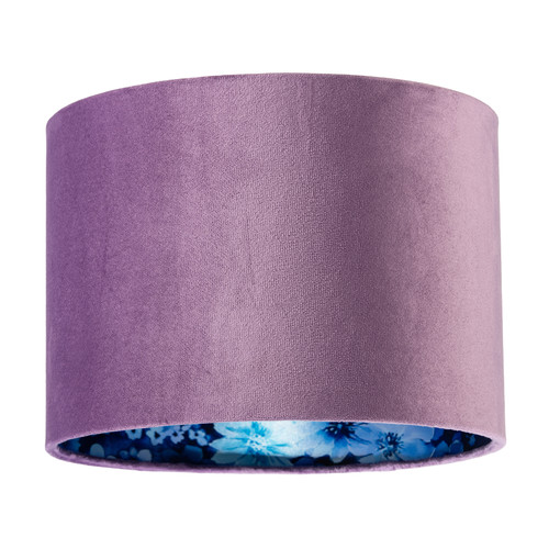 Soft lilac velvet drum - lilac,