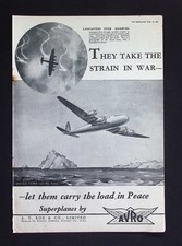 Original 1944 Advert Avro York