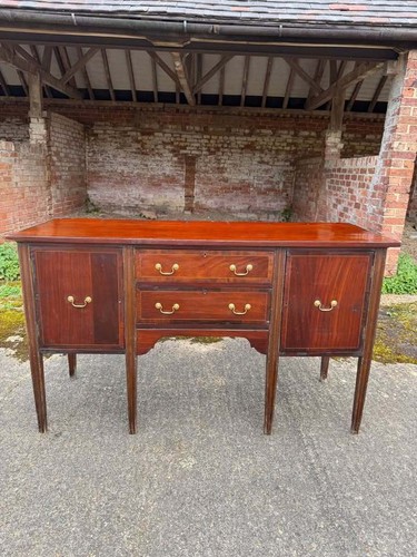 Antique mahogany sideboard - mahogany,