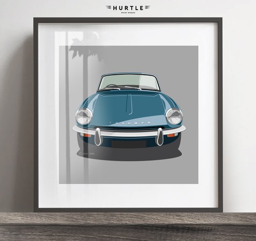 Triumph spitfire mk1 artwork - triumph,