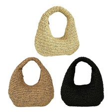 Stylish Raffia Top Handle