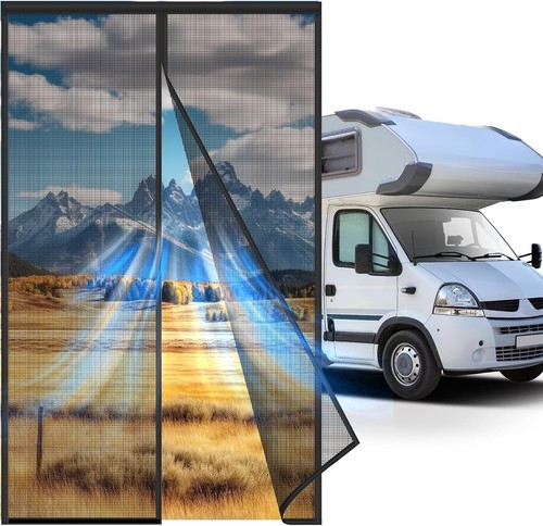 Screen door with magnetic - rv,