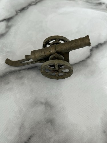 Small metal wheeled - metal, cannon
