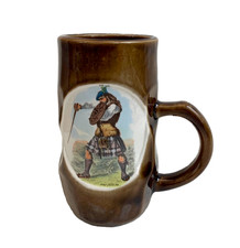 MONTROSE POTTERIES CLAN MACLACHLAN DIMPLED TANKARD MUG