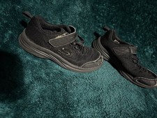 Black Skechers school play well worn see pics size 12 uk