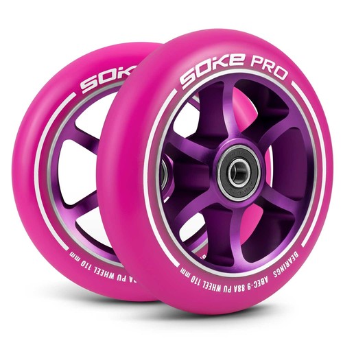 Scooter wheels 110 pink 2 - scooter,