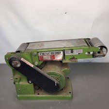 Vintage 4" Belt Sander Cast Iron Bench Sander 230V Induction Motor Taiwan 1993