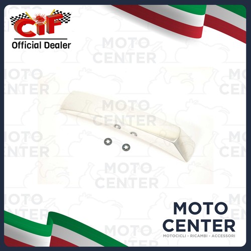 Shiny aluminum mudguard crest - shiny,
