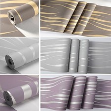 1-6x 3D Wave Stripes Embossed