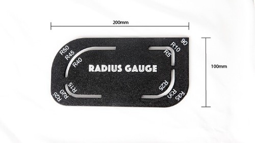 Radius gauge template 200mm x - gauge,