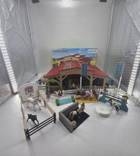 Schleich Horse Club Stable Playset 42344 Extra Sets And Extra Horses LargeBundle