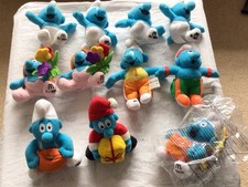 McDonald’s Vintage Happy Meal Toys 2000 Calendar Smurfs Bundle 