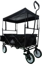 Beach Trolley Cart Garden Folding Wagon With Canopy Festival Camping Truck