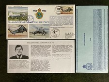 RAF Cover - RAF 75th Anniversary - Signed OC No.72 Squadron, RAF Aldergrove