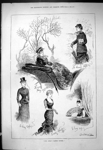 Original old antique print - antique,