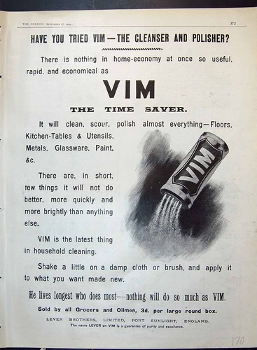 Old advertisement 1904 vim - old,