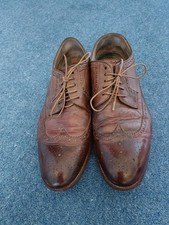 Men's brown brogues, size 9