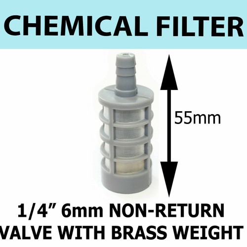 Chemical filter 6mm - 1/4",