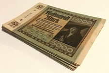 German Banknote 1/4 Bundle. 25