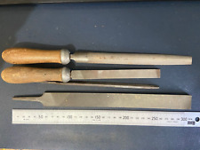 4 X Vintage various makers incl Stubs and Tome file  some with Python handle