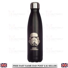 Water Bottle Skull Roses Cat