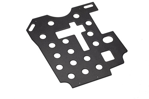 Black aluminium pedal floor