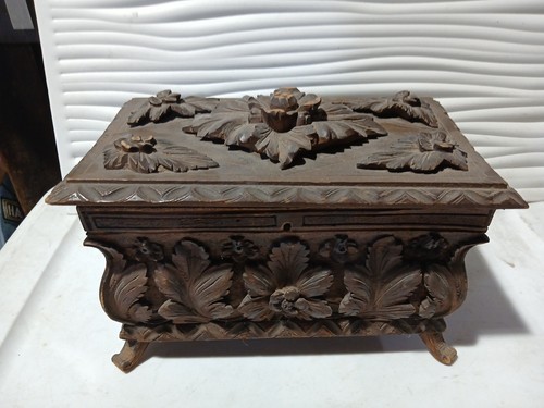 Victorian tea caddy chest - victorian,