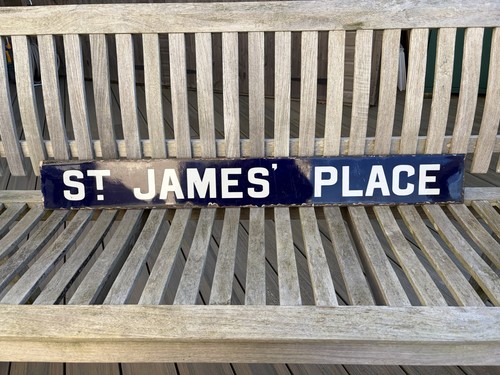 Vintage enamel sign - vintage, james