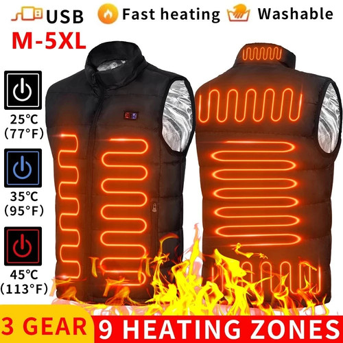 Heated vest warm gilet winter - gilet,