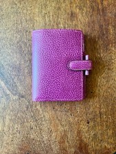 Filofax Finsbury Mini Organiser – Raspberry -  Leather – Excellent Condition 