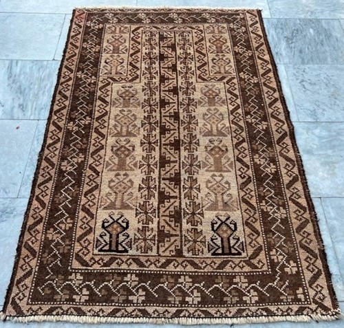 3x4 vintage hand knotted - 3x4, ft