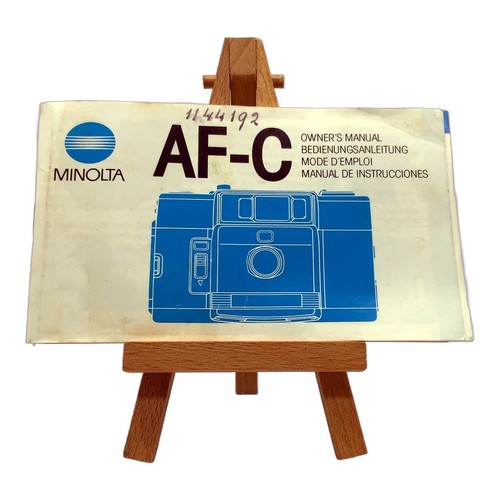 Minolta user manual - af-c,