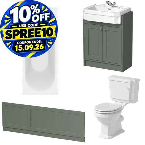 Bathroom suite 1700mm - bathroom,