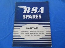 1958 BSA Spares Parts List