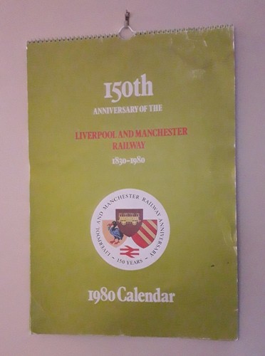 Vintage railway calendar 1830 - calendar,