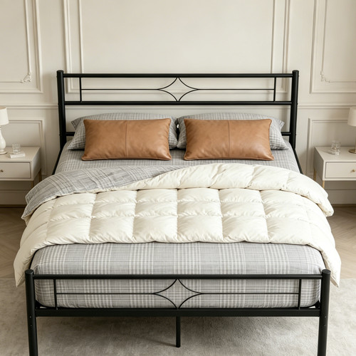 135x190cm double metal - metal, bed