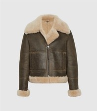 Reiss Shearling Aviator Jacket